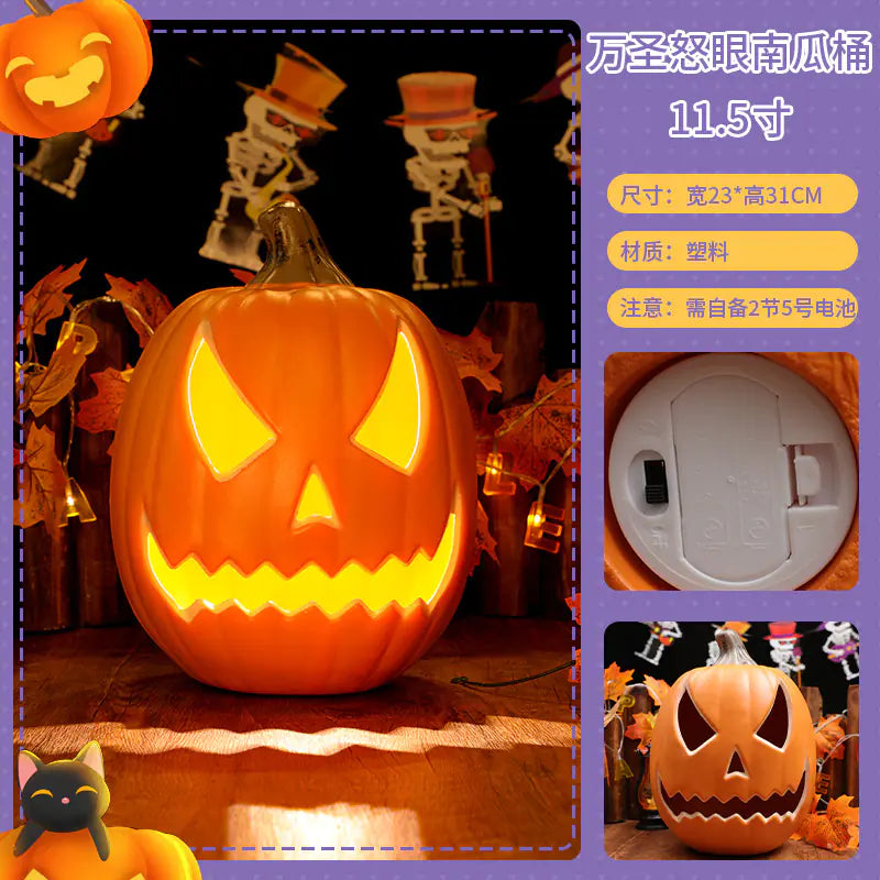 LED Pumpkin Lantern Decoration for Halloween Parties