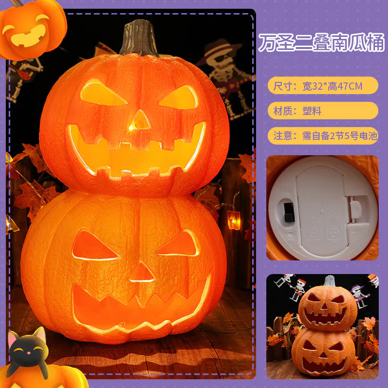 LED Pumpkin Lantern Decoration for Halloween Parties